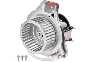 Hodflop HC21ZE122A J238-112-11202 Draft Inducer Motor Kit Compatible with Carrier Furnace, HC21ZE122 J238-11202AT E-xhaust Venter Motor for Bryant Payne Furnace, w/Blower Wheel & Mounting Bracket