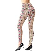 Ndoobiy Printable High Waisted Leggings for Women Girls Plus Size Tummy Control Yoga Printed Leggings M1-sui85-1