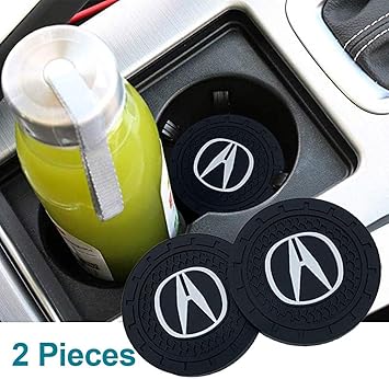 Amazon Com Qingtech Car Coasters For Cup Holders 2pcs Silicone Anti Slip Car Cup Holder Coaster For Car Universal Car Coasters Fit For Acuar Accessories Automotive