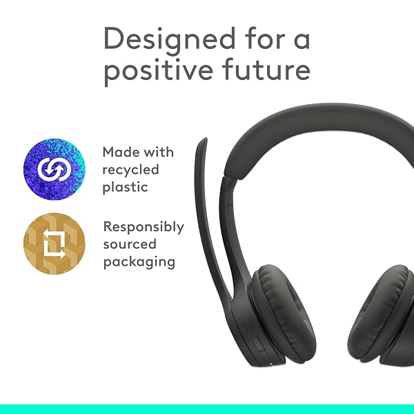 LOGITECH ZONE 301 WIRELESS BLUETOOTH HEADSET WITH NOISE-CANCELING MICROPHONE, COMPATIBLE WITH WINDOWS, MAC, CHROME, LINUX, IOS, IPADOS, ANDROID – GRAPHITE