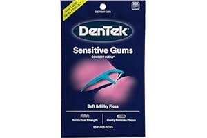 DenTek Comfort Clean Silk Floss Picks, Fresh Mint, 90 Count