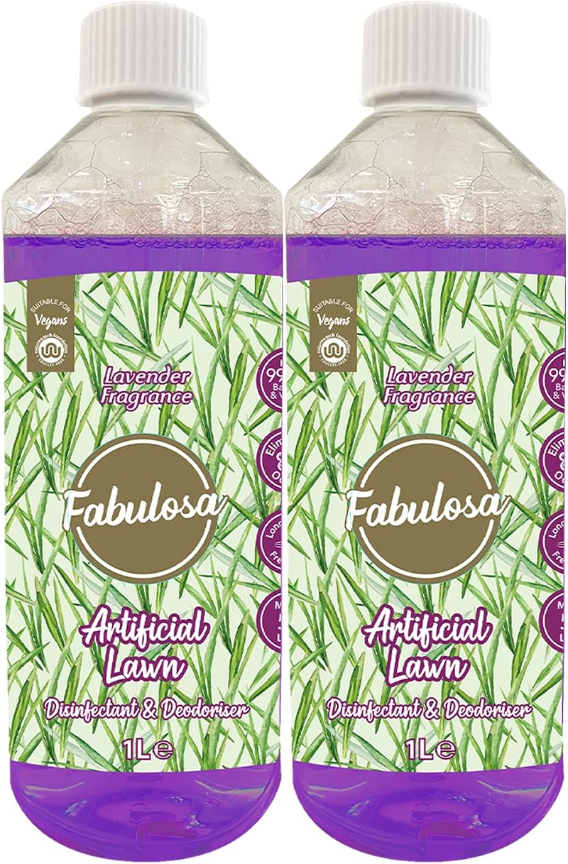 Fabulosa 4 in 1 Disinfectant Lavender Artificial Lawn Cleaner 1L 2 Pack