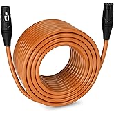 LyxPro 250 Feet XLR Microphone Cable Balanced Male to Female 3 Pin Mic Cord for Powered Speakers Audio Interface Professional