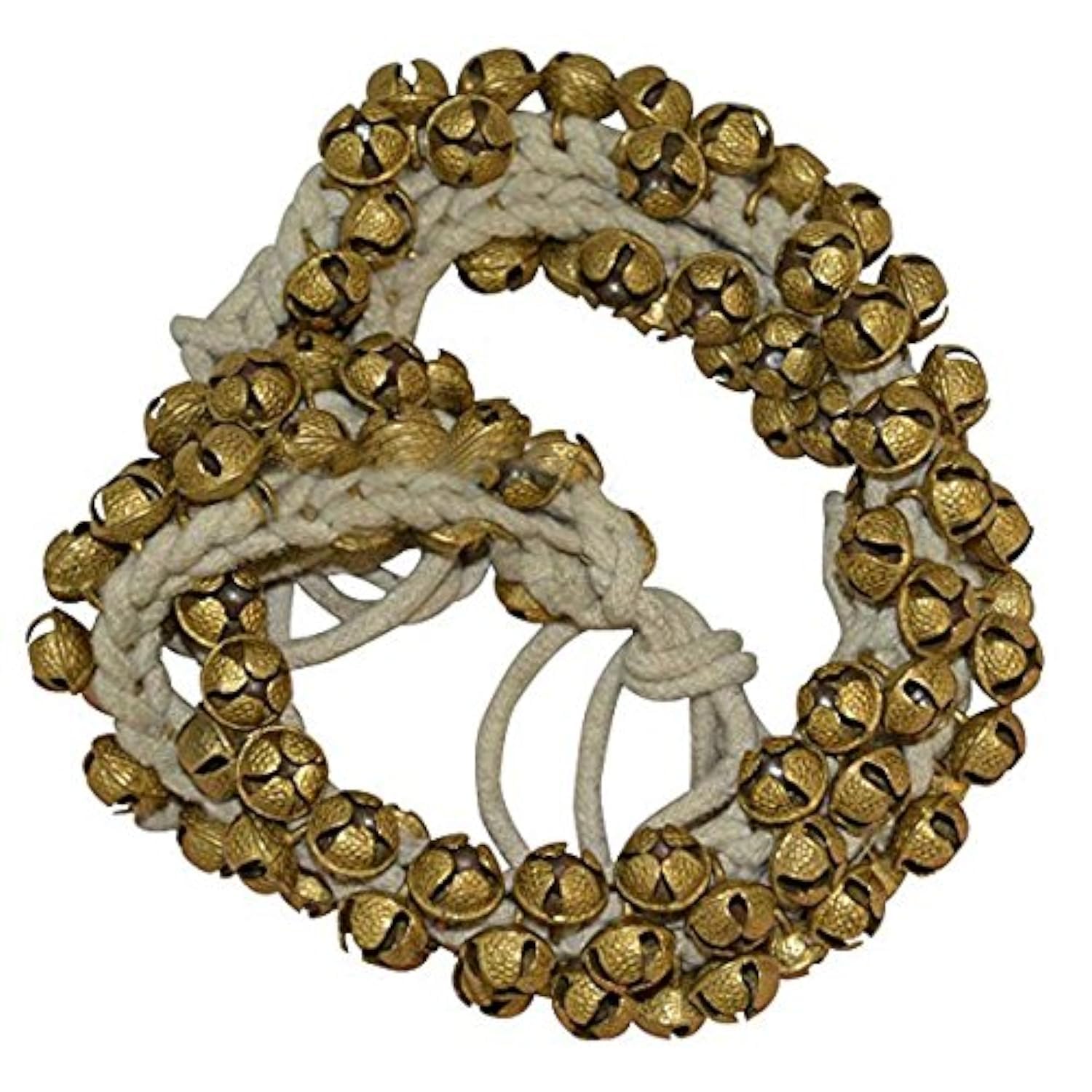 Whitewhale Handmade Indian Classical Ghungroo Dance Accessories Bharatnatyam, Kuchipudi, Odissi Ghungru For Dancer's Feet (75 bells + 75 bells)