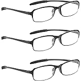 NRDIK PROFLEX SpareSpecs Reading Glasses (3 pcs) lightweight, flexible, oval, unisex