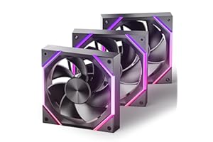Asiahorse Nyota 120mm Case Fan with Efficient Cooling, ARGB Fan Lighting, 800-1800RPM Speed Control, and Whisper-Quiet Operat