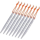 iBasingo 4/8 Pieces/lot Titanium Alloy Pegs Camping Tent Pegs Outdoor Stakes Camp Tent Nail Tent Hardware