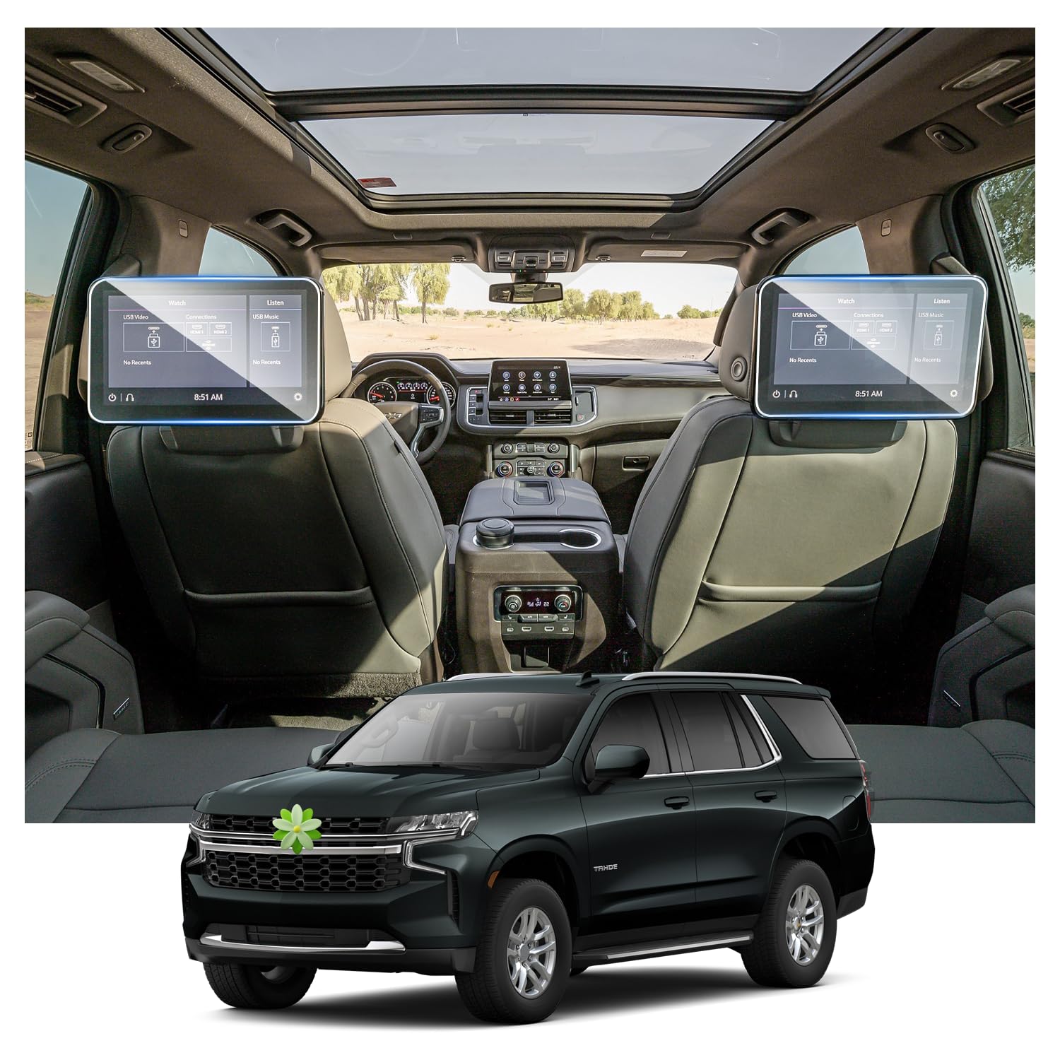 Ruiya Tahoe Screen Protector for Chevy Tahoe