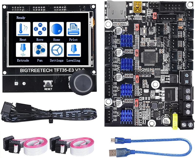 PoPprint SKR MINI E3 V2.0 32bit Board TMC2209 UART TFT35 E3 V3 Touchscreen