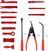 Wetado 200Pcs Car Trim Removal Kit Auto Clip Pliers Door Panel Tool Set Dark Red view 2