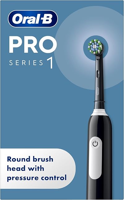 Oral-B Pro 1 Electric Toothbrush for Adults 2min Timer Gum Pressure UK Plug