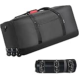 Finnhomy 120L Foldable Rolling Duffel Bag with 3 Wheels, Light Weight Travel Duffel Bag with Large Loading Capacity, 32 inch 