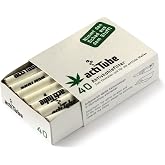 actiTube - Activated Charcoal Filters for Rolling 9mm - 1 Box = 40 Filters