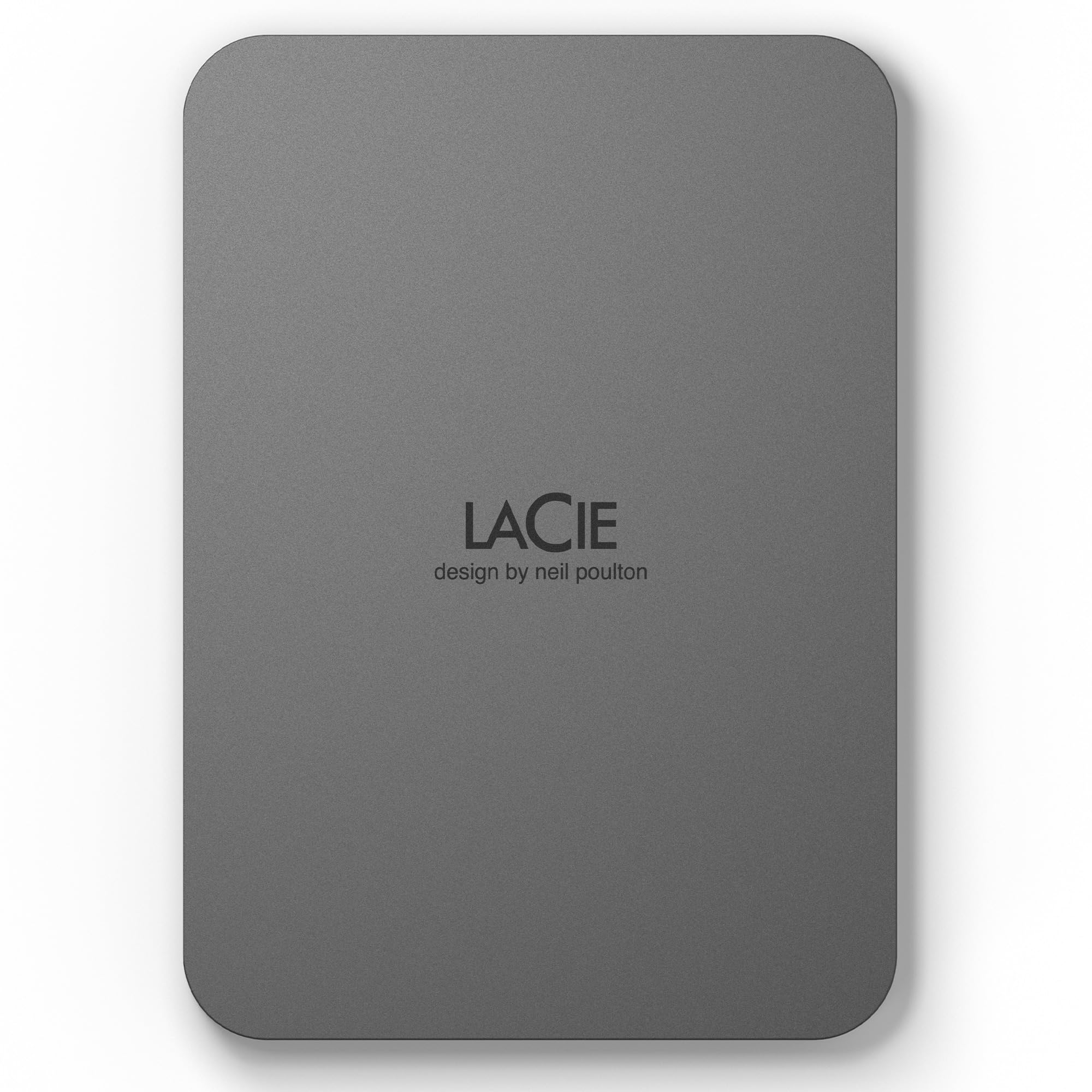 LaCie 5TB Portable External Hard Drive, 2.5‑inch, Space Grey, for Mac & Windows — Rescue Data Recovery included