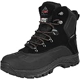 NORTIV 8 Men's Insulated Waterproof Construction Hiking Winter Snow Boots