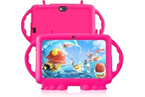 Relndoo Kids Tablet, 7 inch Android 11 Tablet for Kids, 3GB RAM 32GB ROM, Toddler Tablet with Bluetooth, WiFi, Parental Control, Dual Camera, GMS, Shockproof Case, Kids App Pre-Installed