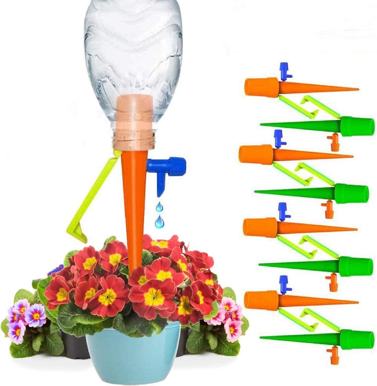 MuBoC 【Final Clearance! Everything Must Go】 Plant Watering Devices, Automatic Watering Spikes System with Slow Release Control Valve Switch Upgrade(12 Pcs)
