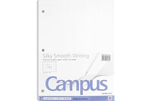KOKUYO 5x5 Graph Paper, Loose Leaf Paper 8.25"x11", 100 Sheets, Smooth Writing Surface, Bleed Resistant Filler Paper for Math, Engineering, Art Projects. Japan Import (WSG-NO-887G2)