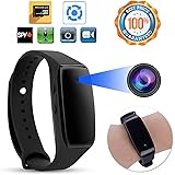 spydo Imported from Taiwan HD 1080P SPY Cam DVR Hidden Watch Camera Mini DV Video Recorder Without Light Flashes During Recording