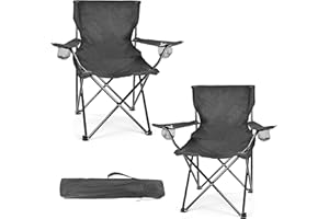 WEIDIORME 2 Pack Camping Chairs for Adults & Teens, 250LBS Capacity Foldable Portable Lightweight Chairs with Carry Bag, Compact Design for Camping, Beach, Picnics, and Outdoor Events