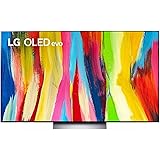 LG C2 Series 55-Inch Class OLED evo Smart TV OLED55C2PUA, 2022 - AI-Powered 4K TV, Alexa Built-in, Dark Silver