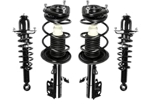 Peforway Front & Rear Struts Shock Absorbers Fit for Toyota Corolla Matrix 2009 2010 2011 2012 2013, for Pontiac Vibe 2009 2010 Replacement 172599 832597 832598