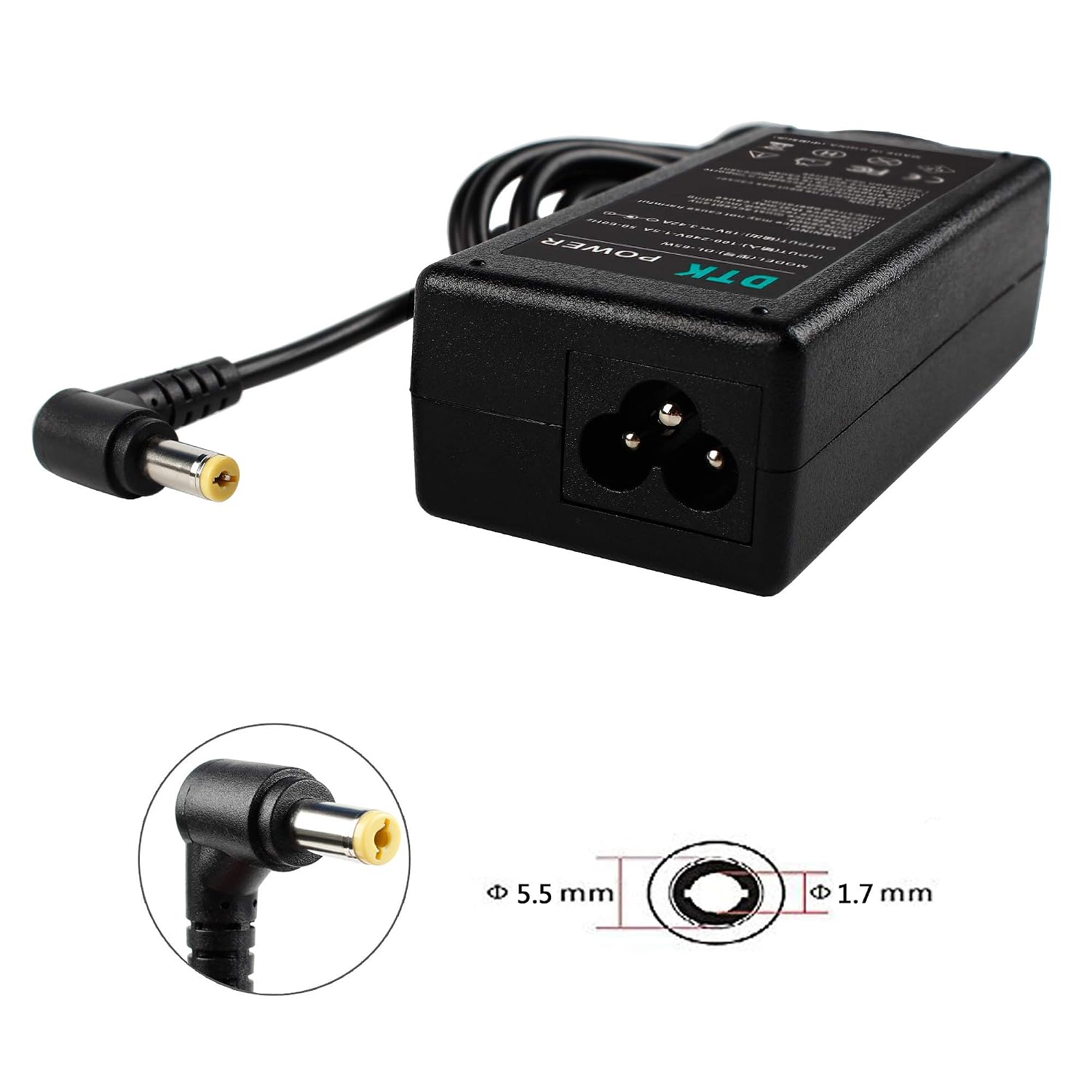 HQRP 65W AC Adapter Power Supply For Intel NUC Mini PC Kits (DC3217BY, DC3217IYE, DC53427HYE, Etc.) 7 thumbnail image