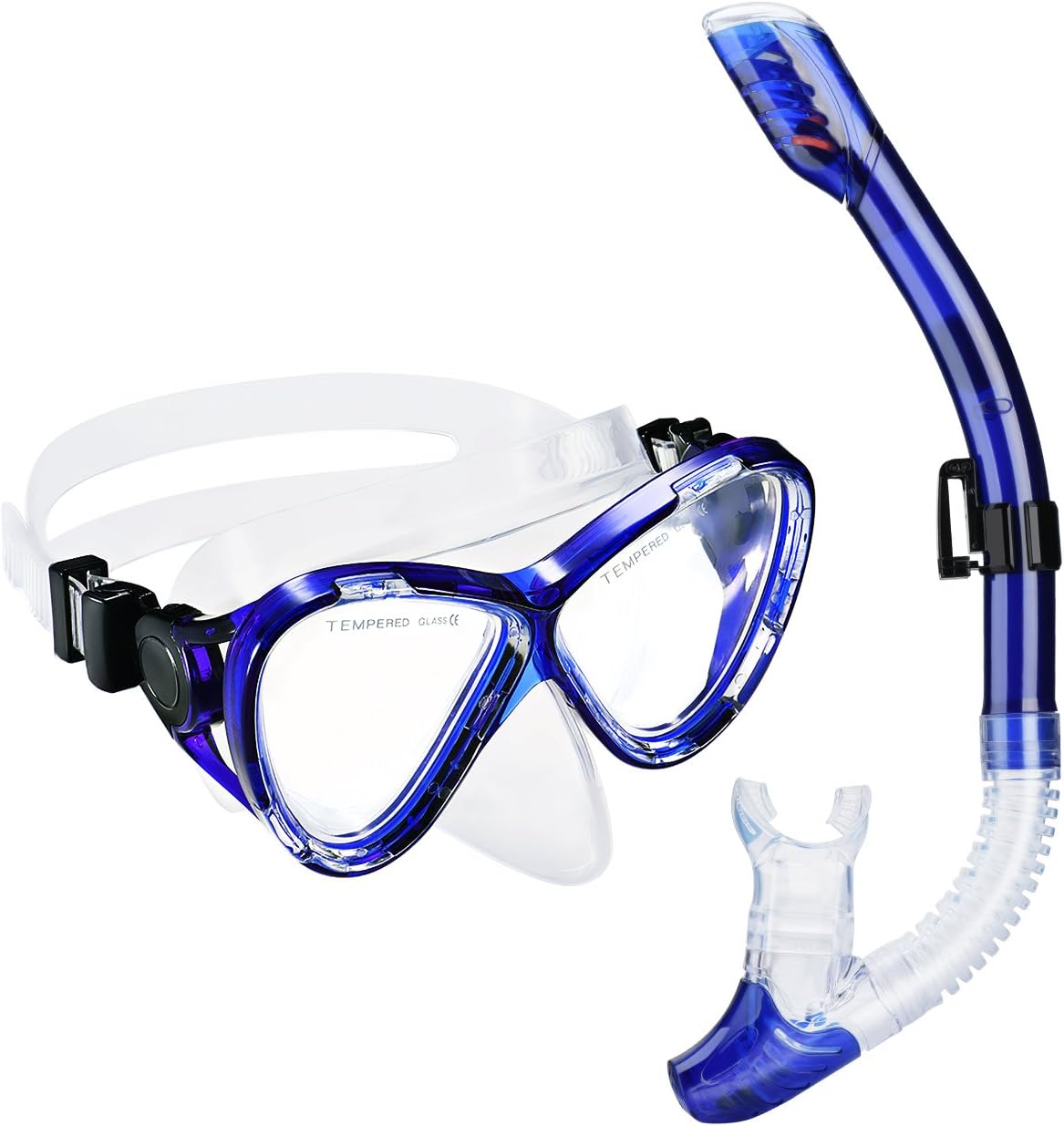 Kit Randonnée Aquatique Cressi - Masque Penta Et Tuba Alpha Ultra Dry
