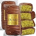 Lovetta Dubai Milk Chocolate Bar Pistachio Knafeh - Luxury Rich Chocolate, Individually Wrapped Fresh, Premium Pistachio Cream Katafi Filling (2 Pack)