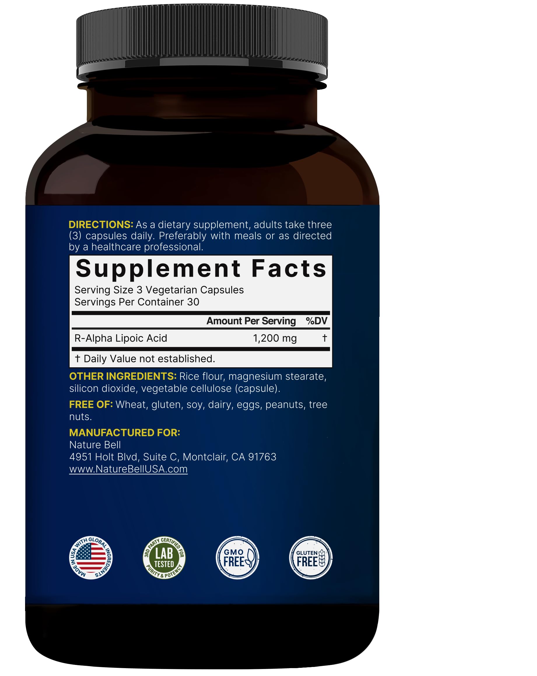 NatureBell Magnesium Citrate 500mg, 240 Capsules | High-Purity Elemental Form | Heart, Muscle & Digestion Support | Non-GMO, Gluten-Free