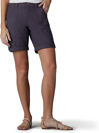 LEE Women's Relaxed Fit Melody Knit Waist Bermuda Short at Amazon Womenâs Clothing store