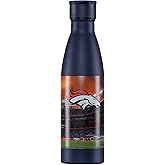foco NFL unisex-adult NFL Team Logo Primetime 18oz Metal Stainless Steel Water Bottle