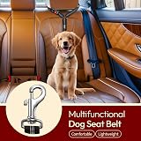 PIYAREY Dog Seat Belt Cars Headrest Adjustable Car Harness Black view 8