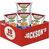 Jackson's Super Veggie Straws, Sea Salt, Avocado Oil (1oz, Pack of 18)
