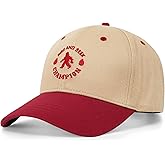 Vintage Bigfoot Sasquatch Hats, Adjustable 2 Tone Baseball Caps for Men Women, Perfect for Bigfoot Sasquatch Gifts
