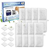 MyfatBOSS Filters Compatible with Kastty Battery Operated Cat Water Fountain 108oz/3.2L, Compatible with Kastty Replacement Filters, Cat Water Fountain Filter & Pump Filter, 8+8 PACK