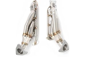 PG POWERGO MOTORSPORT Exhaust Headers 1-5/8 x 2-1/2 in. 304 Stainless Steel Polished for 2007-2017 Tundra 5.7L 3UR-FE V8
