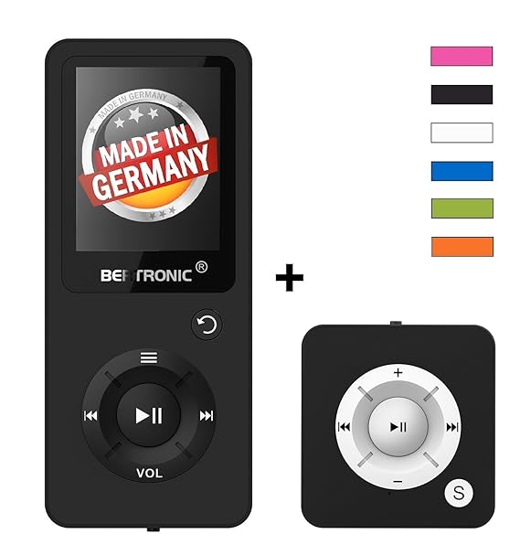 BERTRONIC Royal BC02 und BC05 MP3-Player ? Bis 100 Stunden Wiedergabe ? Farbdisplay ? Radio | Portabler Player | Audio-Player