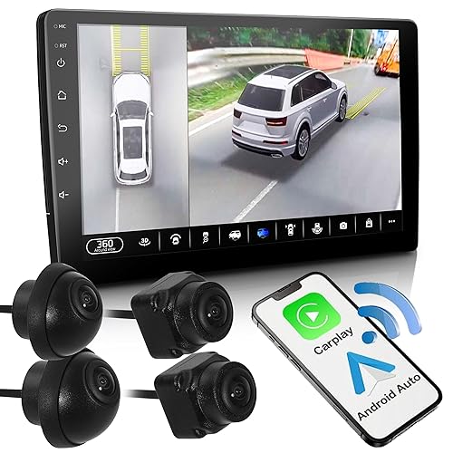 ASTSH Core 2G+32G Android 10 Car Stereo Double Din Wireless - Main Image