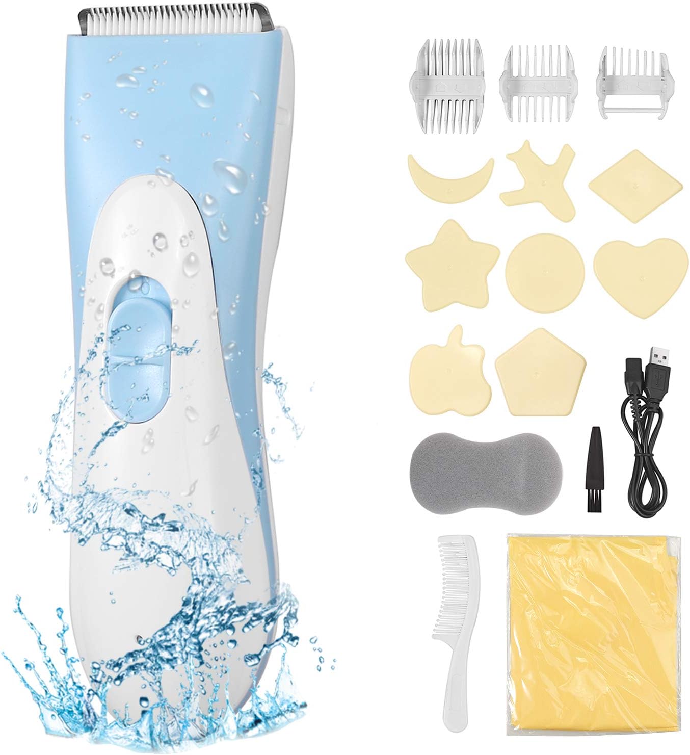 Colfuline Tondeuse Cheveux Bebe Electrique Pour Homme Femme Bebes Avec 3 Brosse Cheveux Bebe Rechargeable Sans Fil Etanche Silencieux Amazon Fr Bebes Puericulture