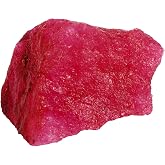 REAL-GEMS Rough Loose Gemstone Red Ruby Crystal 14.00 Carat Certified Rock Stone Natural Ruby Gem for Jewelry