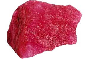 REAL-GEMS Rough Loose Gemstone Red Ruby Crystal 14.00 Ct Certified Rock Stone 100% Natural Ruby Healing Gem for Jewelry