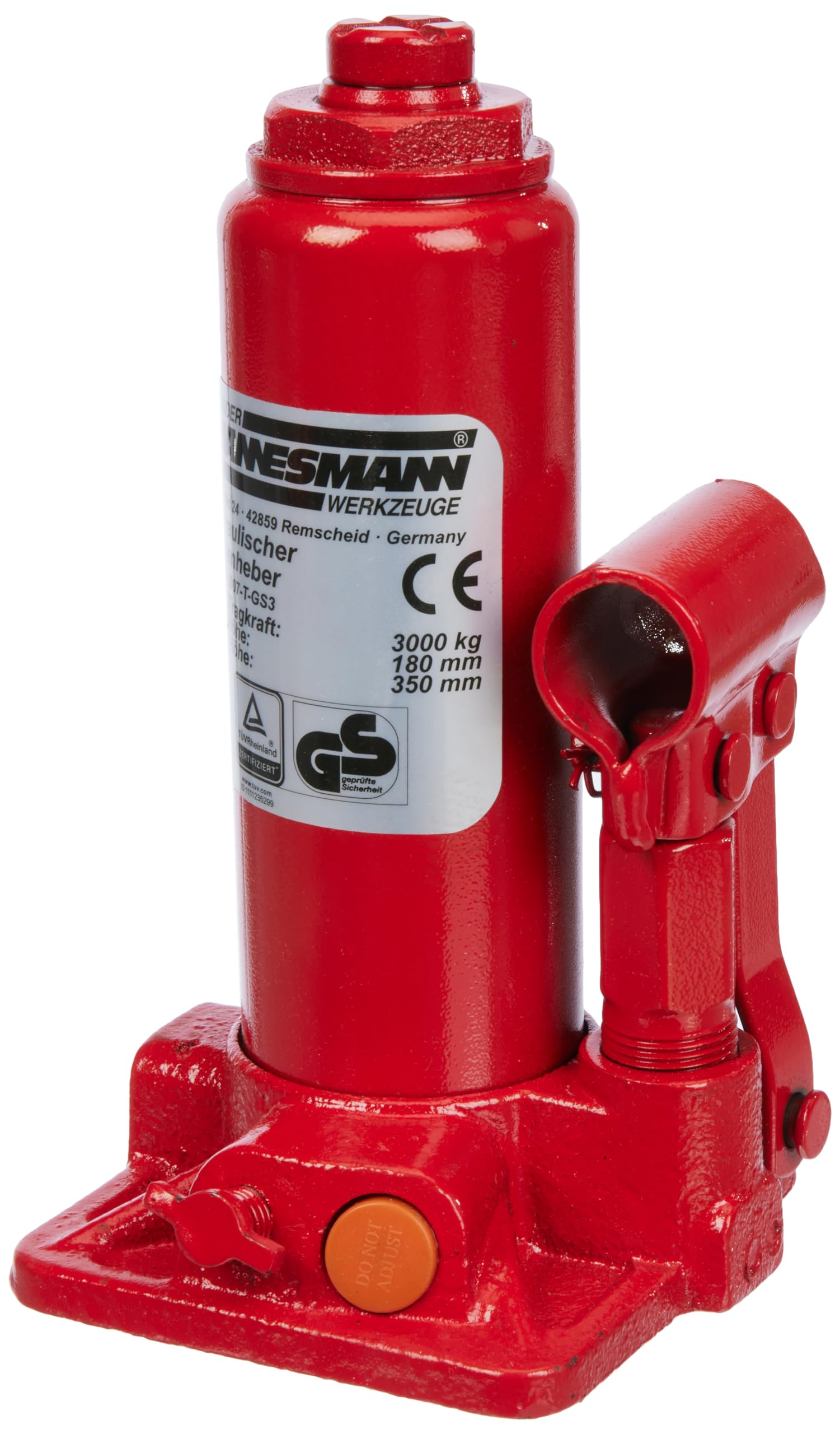 Mannesmann hydraulic jack 3 t, TÜV/GS, M 007-T-GS3