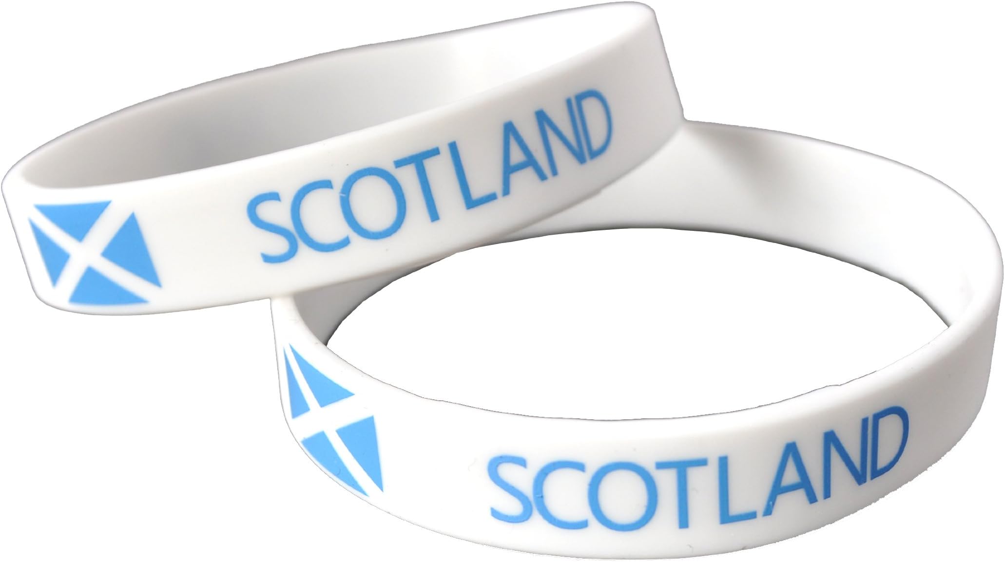 50 x Scotland - Silicone Wristbands