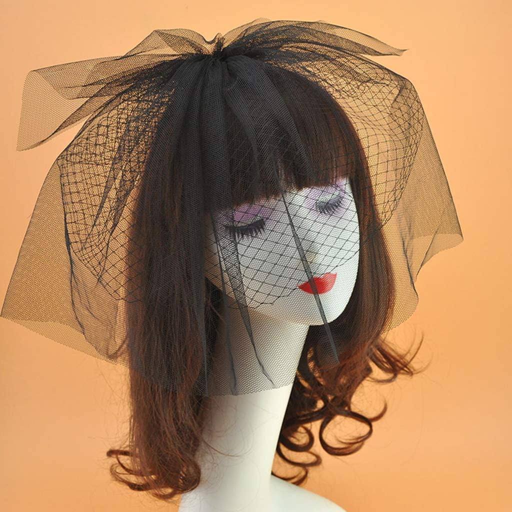 Amazon Com Kinmyte Womens Bridal Wedding Fascinator Veil Hat