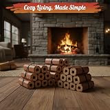 Topline High Energy Heat Logs 12 Pack Ultra Dry Compressed Wood Fuel Stoves view 8