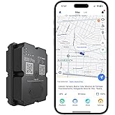 GPS Tracker for Vehicles up to 7 Month Battery Life, IP67 Waterproof Car GPS Tracking Device Hidden Magnetic Car Tracker, Real Time, Geofencing, Track Playback, Subscription Required