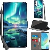 Salanheo Case Wallet for Samsung Galaxy A16 4G / A16 5G, Aurora | with 3 Card Slots, Kickstand, Magnetic Closure, Shockproof Protective Flip Cover 6.7