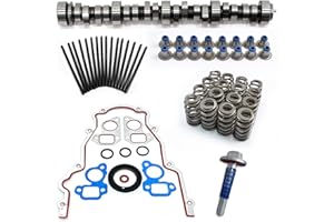 BTSCAR Sloppy Stage 2 Camshaft Kit with Springs Pushrods Lifters Set Fits for 1997-2013 Chevrolet GMC LS 4.8 5.3 5.7 6.0 6.2 V8 LSx Engine E1840P Replaces PAC-1218 HL2148S 7.400” E-1840-P