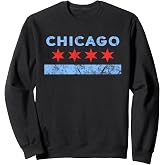 Chicago Sweatshirt - Chicago Flag Sweatshirt Sweatshirt